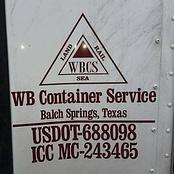 W B Container Service logo
