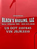 Blacks Hauling LLC logo