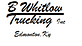 B Whitlow Trucking logo